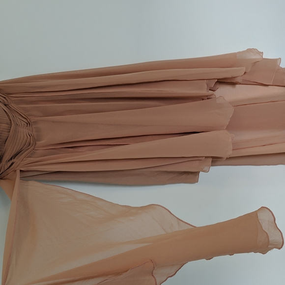 Lulu's strapless peachy nude dress size S - Picture 6 of 7